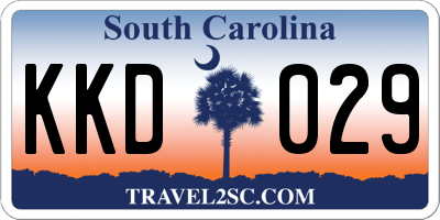 SC license plate KKD029