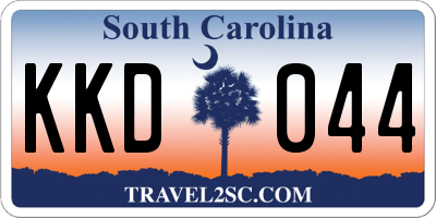 SC license plate KKD044