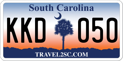 SC license plate KKD050