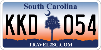 SC license plate KKD054