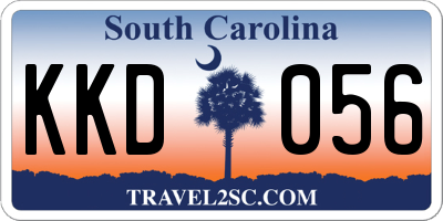 SC license plate KKD056