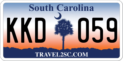 SC license plate KKD059