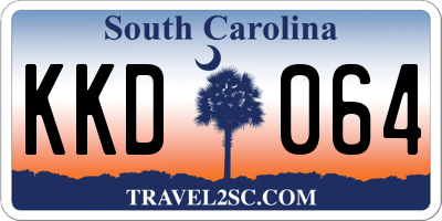 SC license plate KKD064
