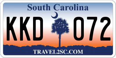 SC license plate KKD072