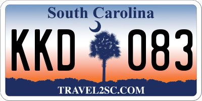 SC license plate KKD083