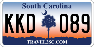 SC license plate KKD089