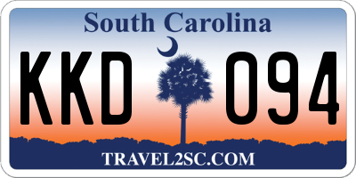 SC license plate KKD094