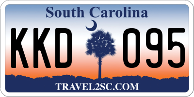 SC license plate KKD095