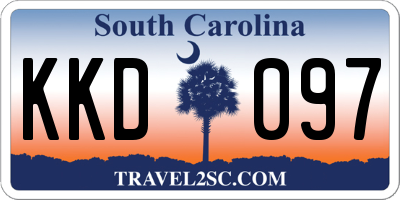 SC license plate KKD097