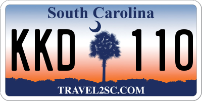 SC license plate KKD110