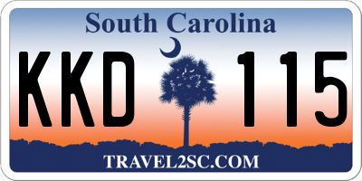 SC license plate KKD115