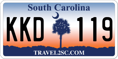 SC license plate KKD119