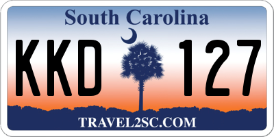 SC license plate KKD127