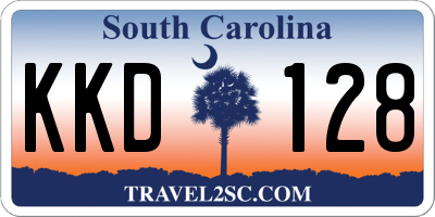 SC license plate KKD128