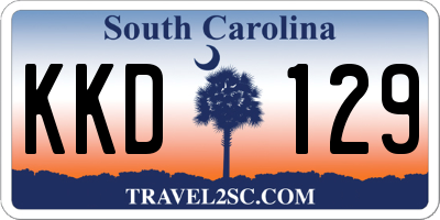 SC license plate KKD129