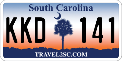 SC license plate KKD141