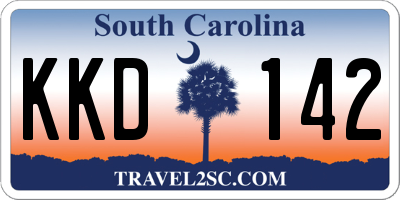 SC license plate KKD142