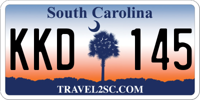 SC license plate KKD145
