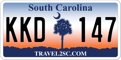 SC license plate KKD147