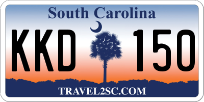 SC license plate KKD150