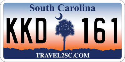 SC license plate KKD161