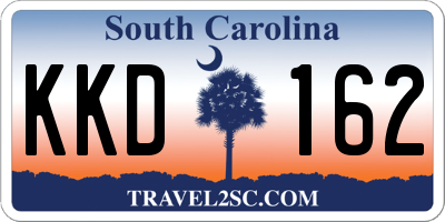 SC license plate KKD162