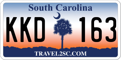 SC license plate KKD163