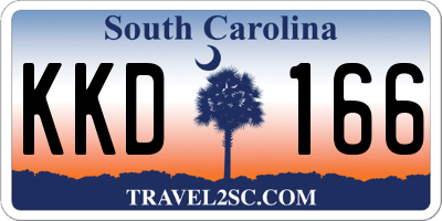 SC license plate KKD166