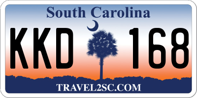 SC license plate KKD168