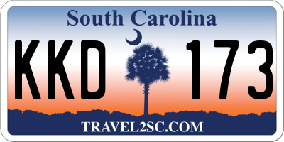 SC license plate KKD173