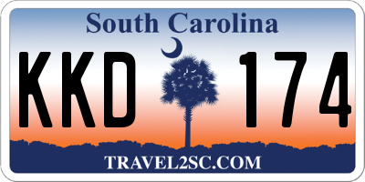SC license plate KKD174