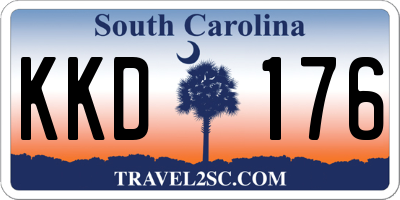 SC license plate KKD176