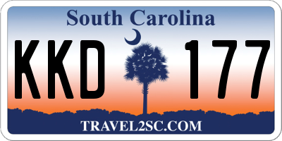 SC license plate KKD177