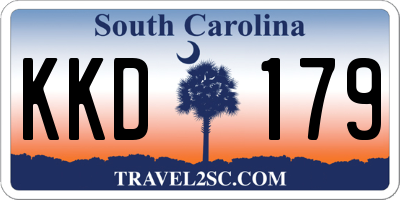 SC license plate KKD179