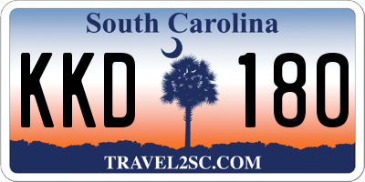 SC license plate KKD180