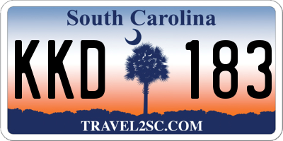 SC license plate KKD183