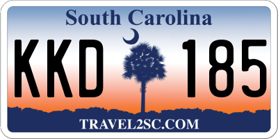 SC license plate KKD185