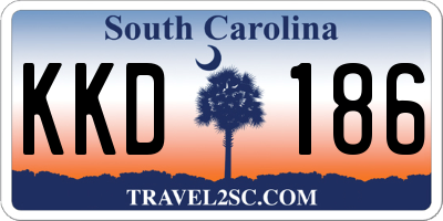 SC license plate KKD186
