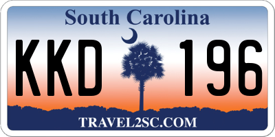 SC license plate KKD196