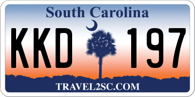 SC license plate KKD197