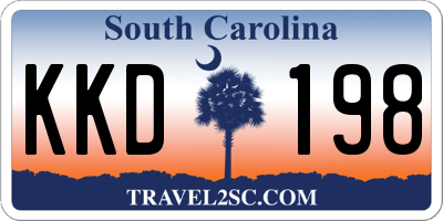SC license plate KKD198