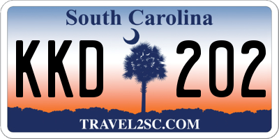 SC license plate KKD202