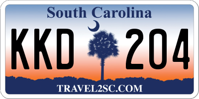 SC license plate KKD204