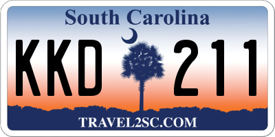 SC license plate KKD211