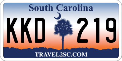 SC license plate KKD219