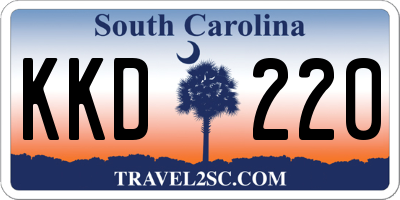 SC license plate KKD220