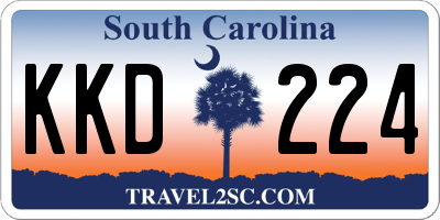 SC license plate KKD224