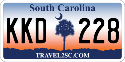 SC license plate KKD228