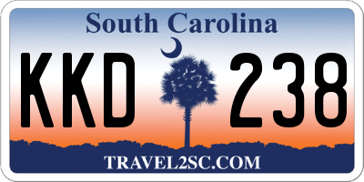 SC license plate KKD238