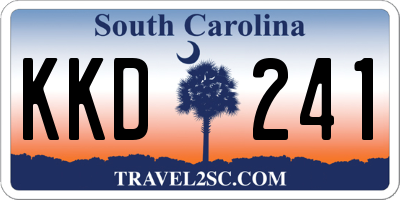 SC license plate KKD241